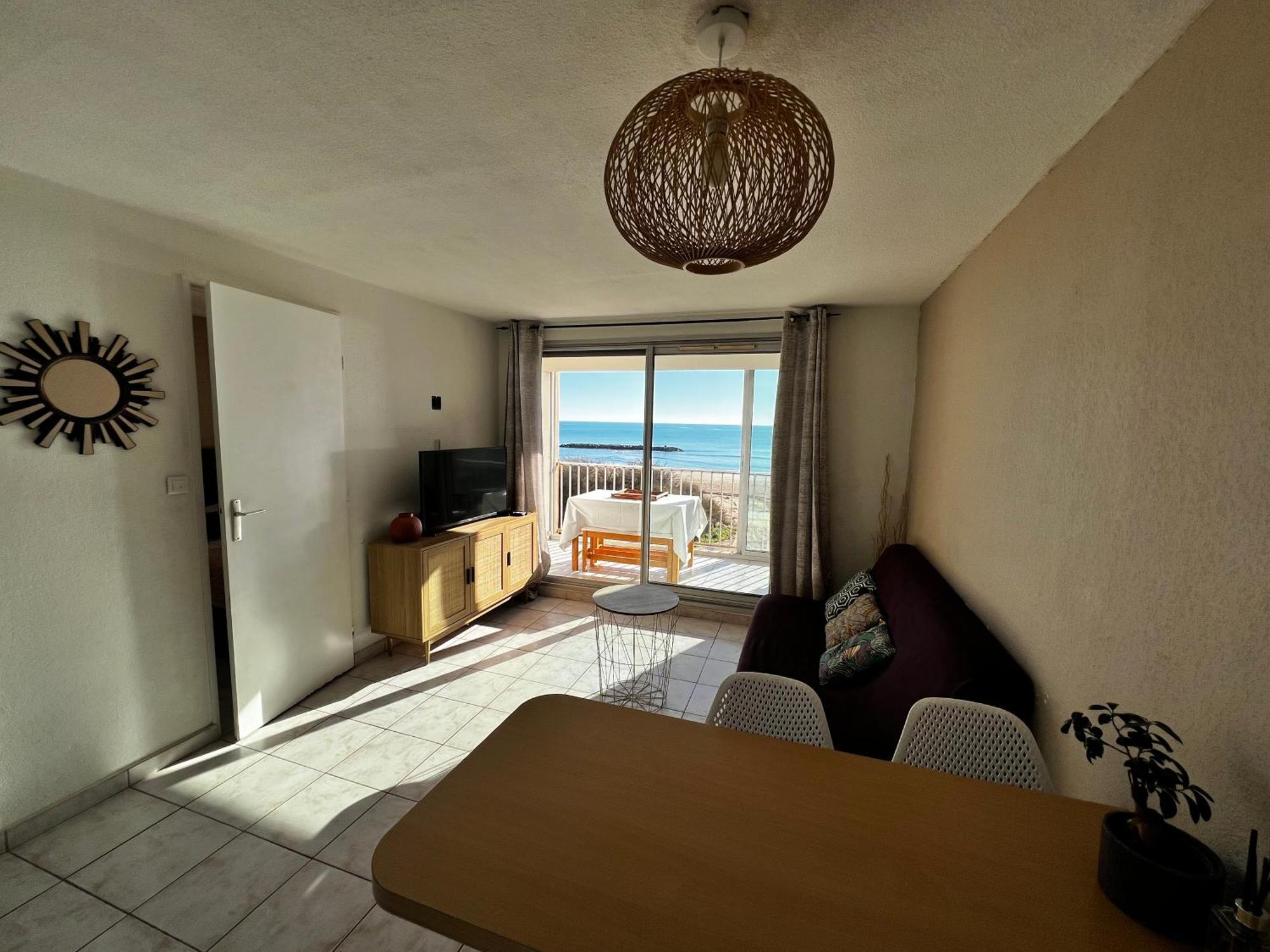 Appartement Vue Mer Valras Plage Eksteriør bilde