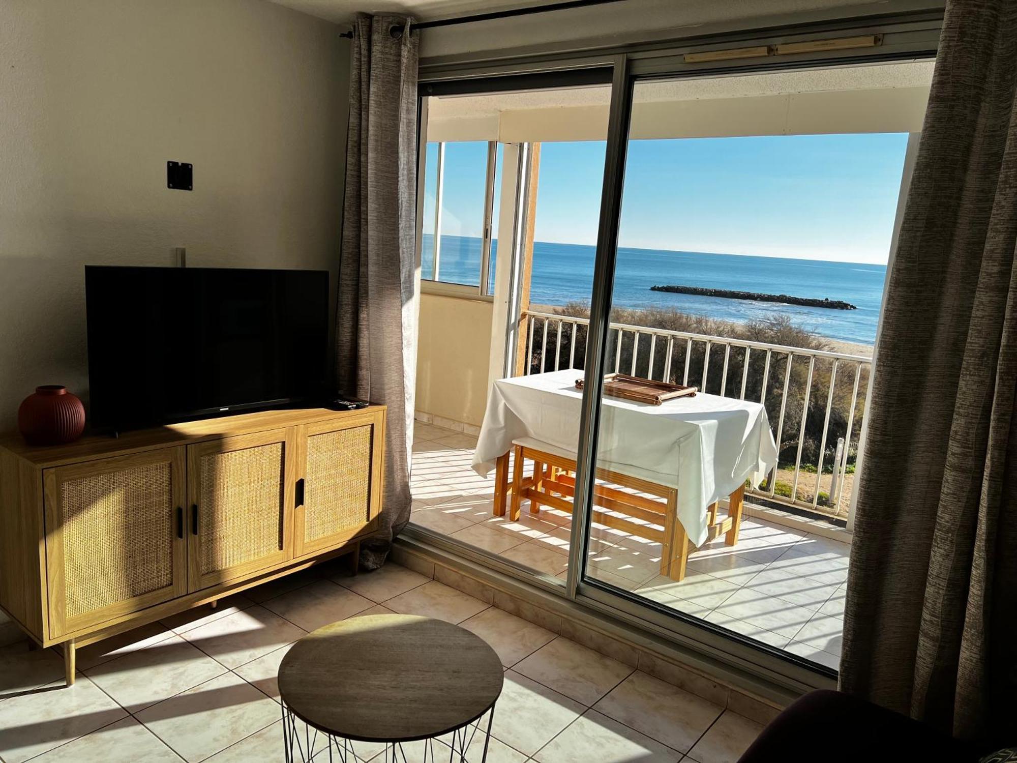 Appartement Vue Mer Valras Plage Eksteriør bilde