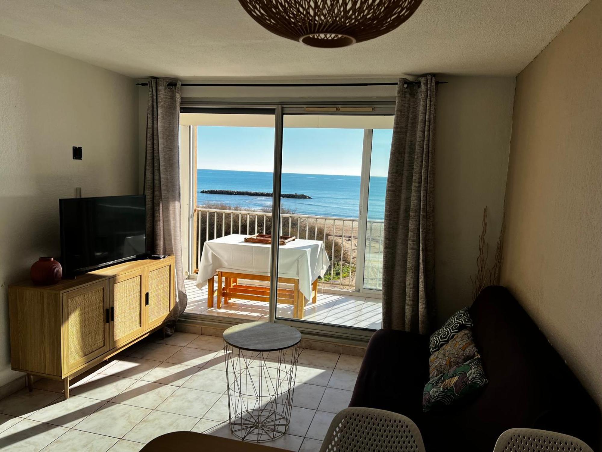 Appartement Vue Mer Valras Plage Eksteriør bilde